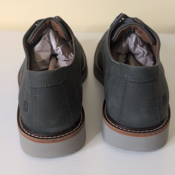 Dunham Men's 8 2E Clyde Plaintoe Dark Grey Suede Shoes, NEW - Picture 6 of 13